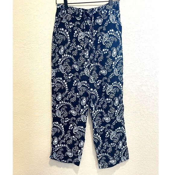 H&M Pants - H&M Patterned Pull On Straight Leg Pants Size Medium